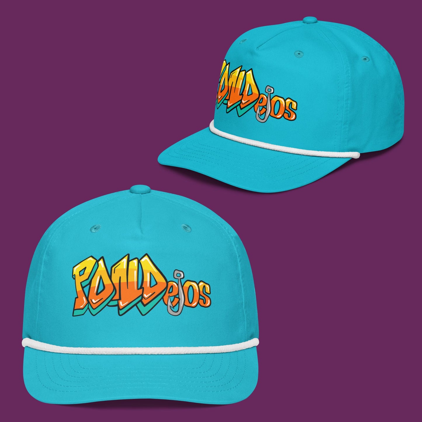 PONDejos Rope Hat - Teal Bottom